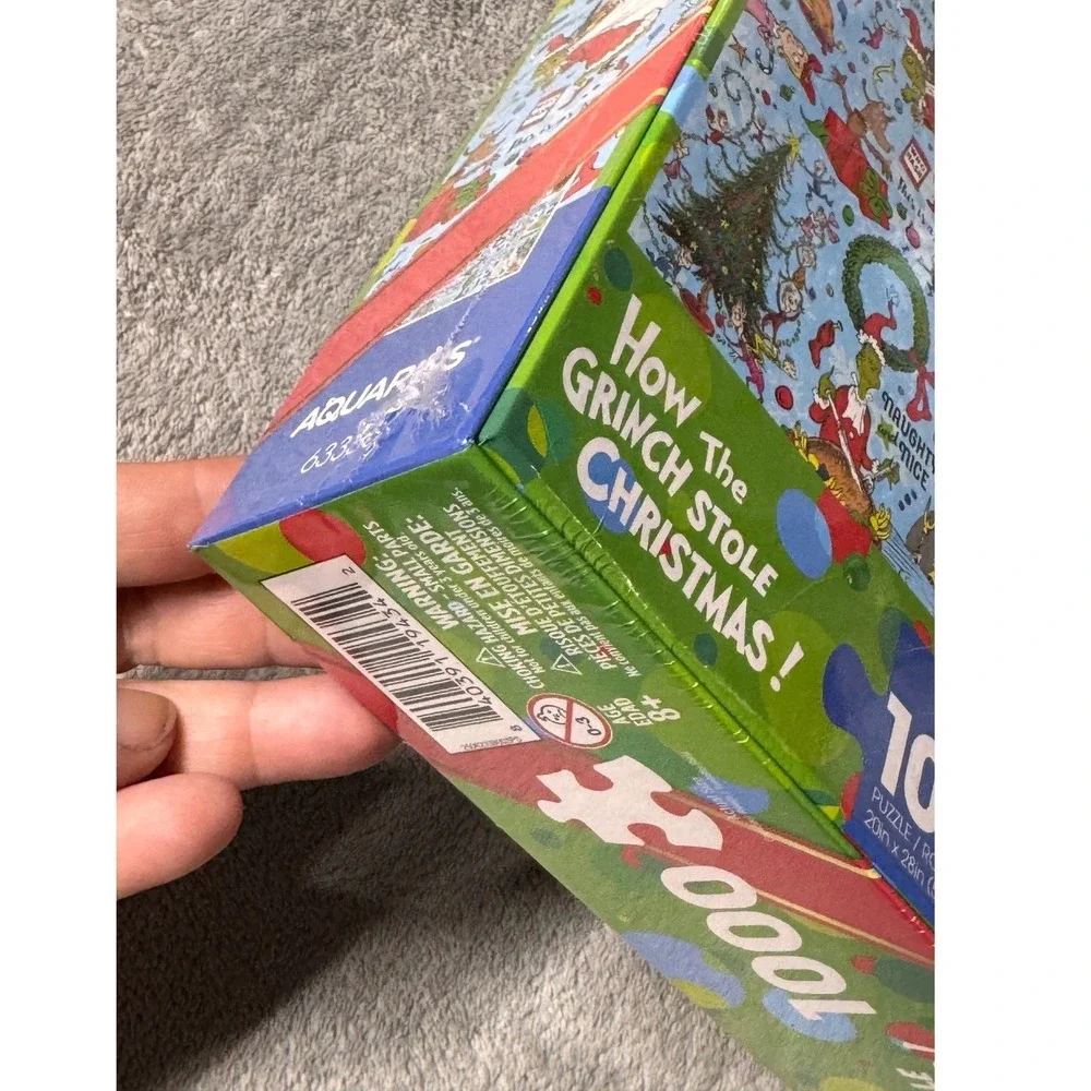 AQUARIUS HOW THE GRINCH STOLE CHRISTMAS! 1000 Pc‎ Jigsaw Puzzle Dr Seuss *NEW